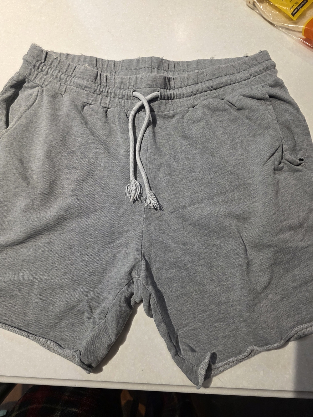 Divided Light Gray Athletic Drawstring Shorts